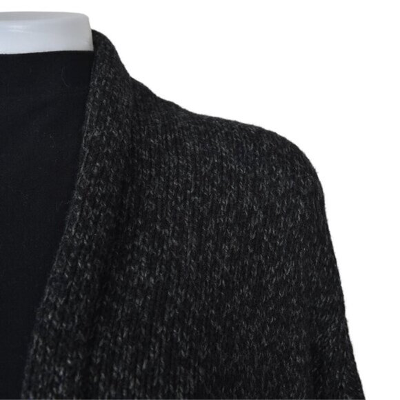 Levi's Knit Tie Cardigan Sweater Wool Blend Black Gray Size XL - Picture 4 of 9